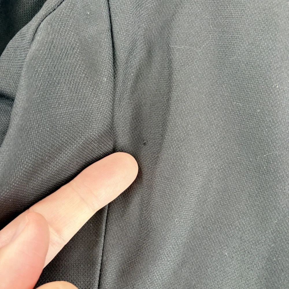 Peter Millar Sport Coat Blazer Jacket in Black 100% Wool Men 48T (Fits 46T)